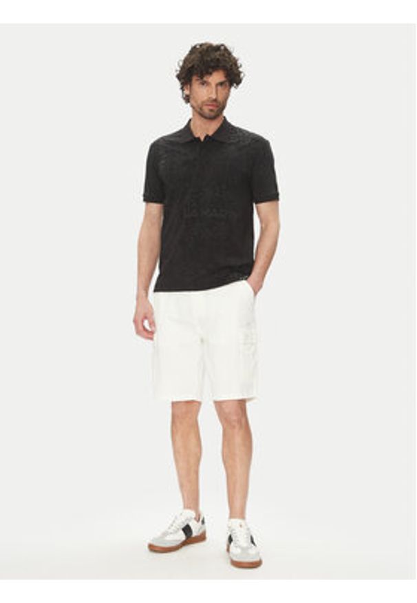 La Martina Polo Allen MAP010 JS402 Czarny Regular Fit. Typ kołnierza: polo. Kolor: czarny. Materiał: bawełna