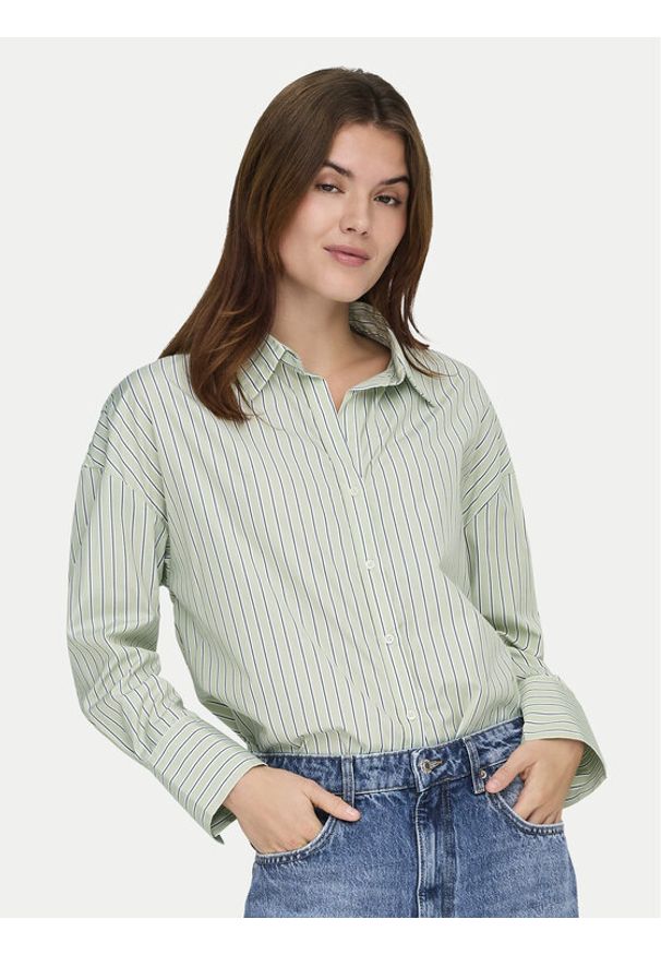 only - ONLY Koszula Oregon 15367554 Zielony Regular Fit. Kolor: zielony. Materiał: bawełna