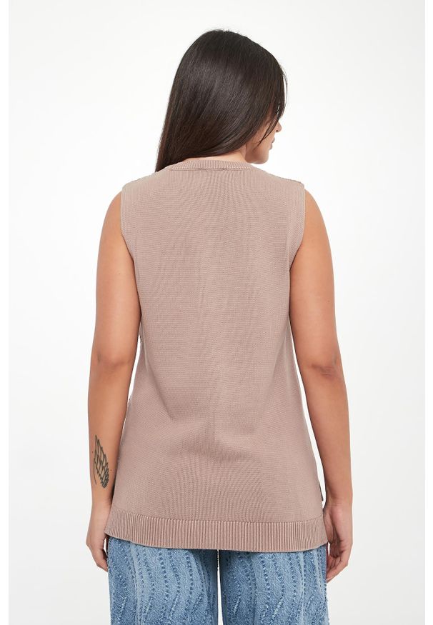 Liu Jo - Sweter damski bez rękawów LIU JO. Długość rękawa: bez rękawów