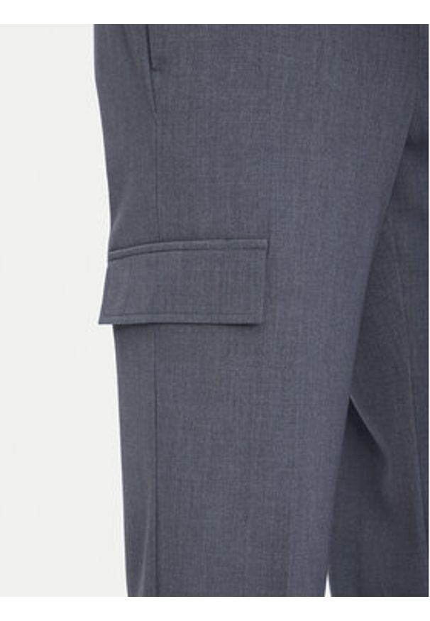 Lindbergh Spodnie materiałowe 30-01112A Niebieski Relaxed Fit. Kolor: niebieski. Materiał: wiskoza