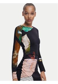 Desigual Sukienka codzienna Fiona 25WWVW08 Czarny Slim Fit. Okazja: na co dzień. Kolor: czarny. Materiał: wiskoza. Typ sukienki: proste. Styl: casual #4