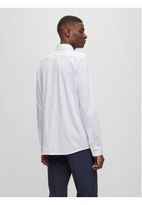 BOSS - Boss Koszula P-Roan 50497111 Biały Slim Fit. Kolor: biały. Materiał: bawełna #4