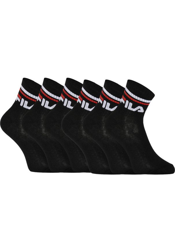 Fila Quarter Skarpety 6-pack Uni Czarny 35-38. Kolor: czarny