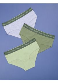 Sinsay - Majtki 3 pack - wielobarwny. Wzór: napisy