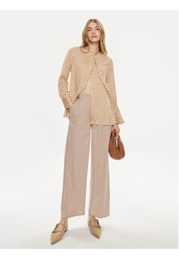 JDY Spodnie materiałowe Birdie Geggo 15320882 Beżowy Regular Fit. Kolor: beżowy. Materiał: wiskoza