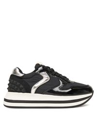 Voile Blanche Sneakersy Merry S. 2019126-06 Czarny. Kolor: czarny. Materiał: skóra, lakier