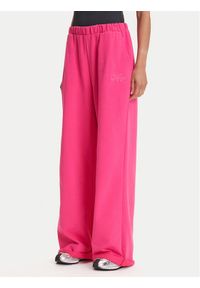Hugo - HUGO Spodnie dresowe Nasuede_4 50541179 Różowy Relaxed Fit. Kolor: różowy. Materiał: bawełna