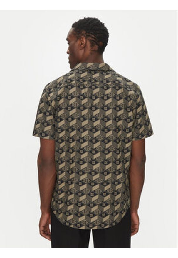 Hugo - HUGO Koszula Ellino 50539705 Czarny Relaxed Fit. Kolor: czarny. Materiał: bawełna