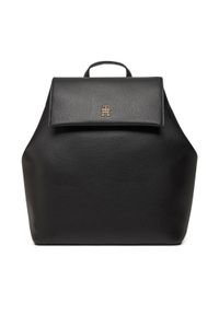 TOMMY HILFIGER - Tommy Hilfiger Plecak Th Legacy Backpack AW0AW17407 Czarny. Kolor: czarny. Materiał: skóra