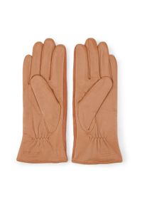 Wittchen - Damskie rękawiczki skórzane z zamszowymi wstawkami. Materiał: skóra. Styl: klasyczny #5