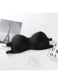 Intica - Biustonosz piankowy bez ramiączek doskonałe dopasowanie Kanisha. Kolor: czarny. Materiał: materiał #1