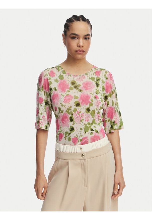 Liu Jo Sweter WA6422 MA71N Różowy Regular Fit. Kolor: różowy. Materiał: wiskoza