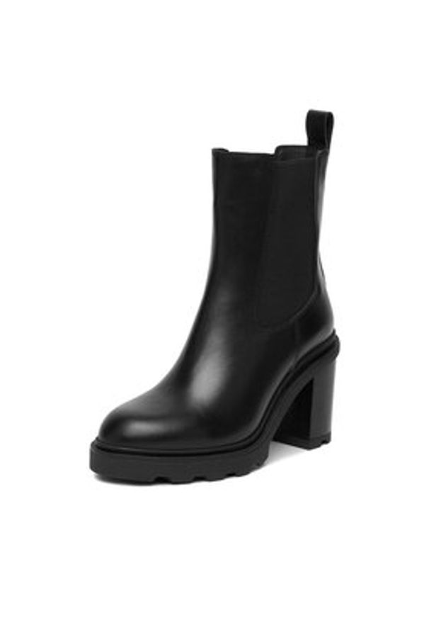 Badura Kozaki EO-BRINLEY-01 Czarny. Kolor: czarny. Materiał: zamsz, skóra