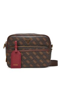 Guess Saszetka HMMILO P5422 Brązowy. Kolor: brązowy. Materiał: skóra