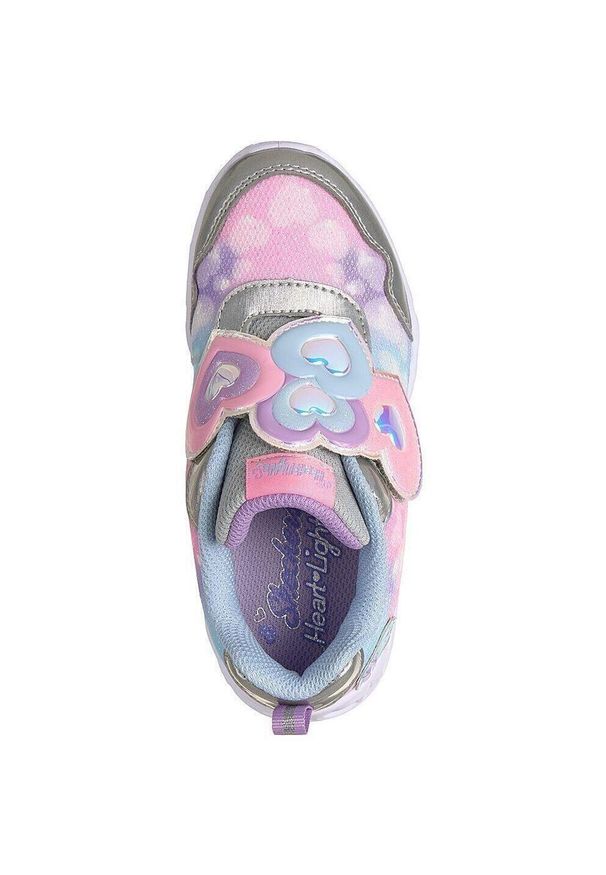 skechers - Buty sportowe dla dzieci Skechers Heart Lights Lovin Reflecti. Okazja: na co dzień. Kolor: wielokolorowy, szary, różowy, pomarańczowy. Materiał: materiał