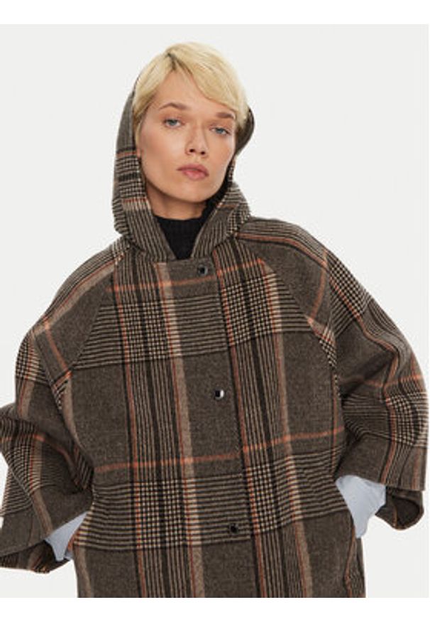 Weekend Max Mara Płaszcz wełniany Agitare 2425496012 Czarny Loose Fit. Kolor: czarny. Materiał: wełna