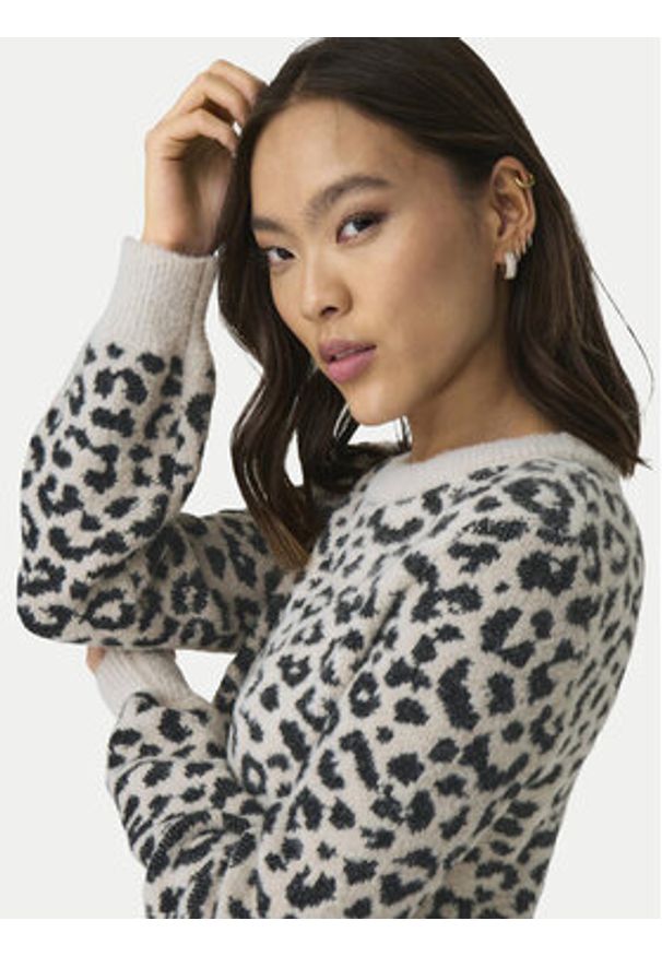 JDY Sweter Lorraine 15292890 Szary Regular Fit. Kolor: szary. Materiał: syntetyk