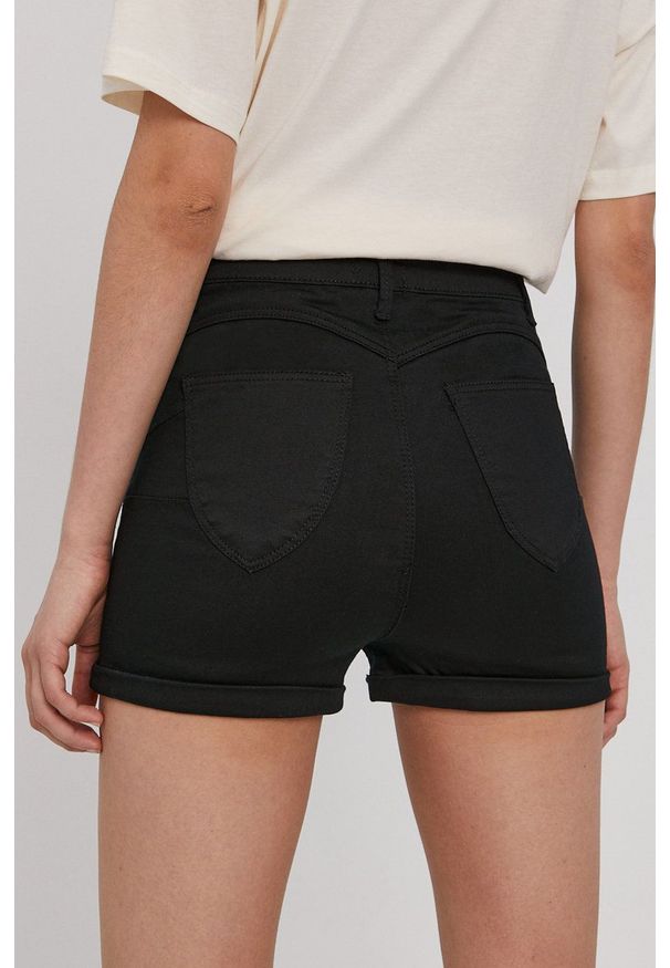 Haily's - Szorty jeansowe. Kolor: czarny. Materiał: jeans. Wzór: gładki