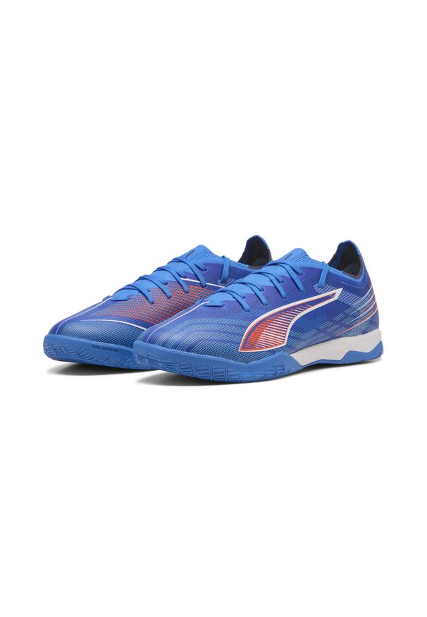 Puma - Halowe buty piłkarskie unisex ULTRA 6 MATCH PUMA Ultra Blue White Glowing Red. Kolor: czerwony, niebieski, wielokolorowy, biały. Szerokość cholewki: normalna. Sport: piłka nożna