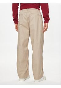 Champion Spodnie materiałowe 220013 Beżowy Wide Fit. Kolor: beżowy. Materiał: bawełna #4