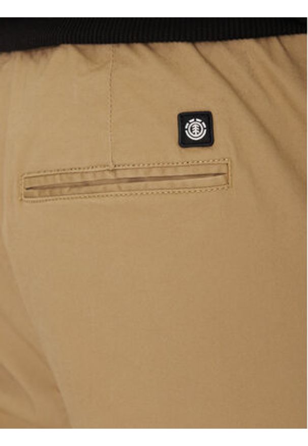 Element Spodnie materiałowe Chillin Classic ELYNP00153 Brązowy Regular Fit. Kolor: brązowy. Materiał: bawełna