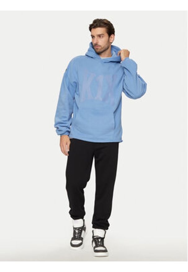 K1X Bluza Hoodie 60210137 Niebieski Regular Fit. Kolor: niebieski. Materiał: bawełna
