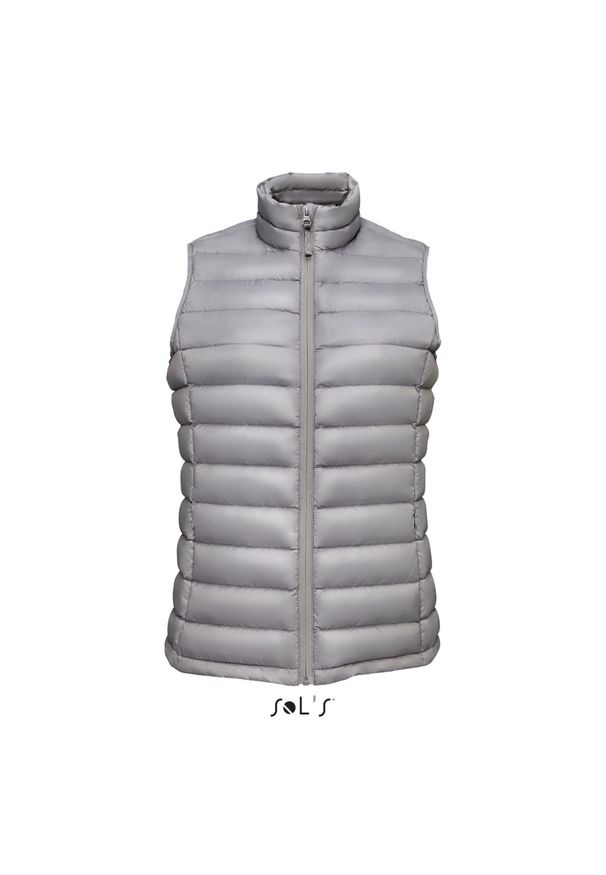 SOL'S - Damska kurtka bez rękawów Sol's Wilson Bw. Kolor: szary. Materiał: puch. Długość rękawa: bez rękawów