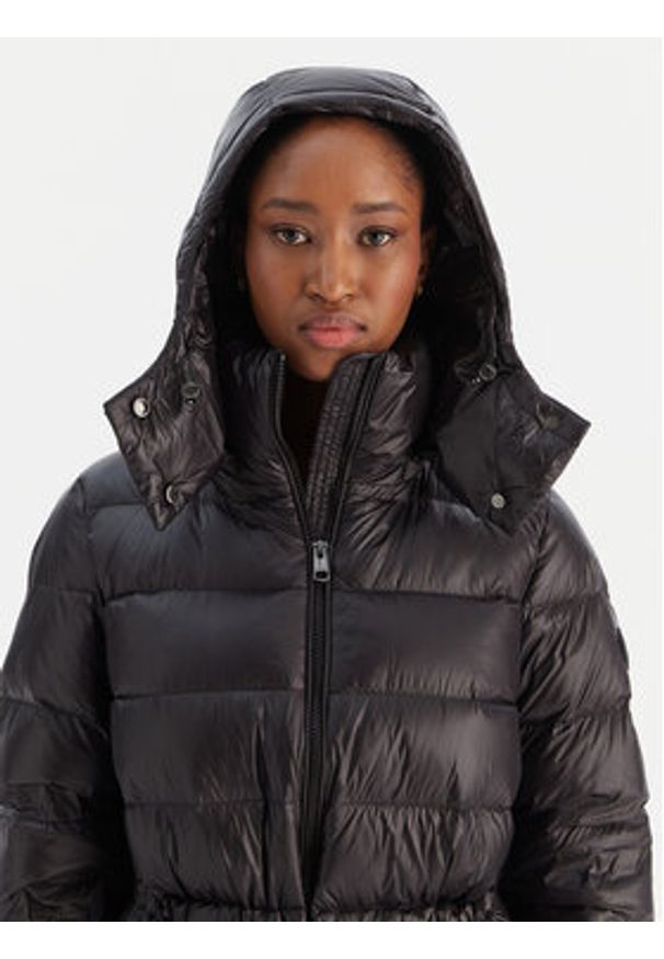 TOMMY HILFIGER - Tommy Hilfiger Kurtka puchowa Gloss WW0WW47355 Czarny Regular Fit. Kolor: czarny. Materiał: syntetyk