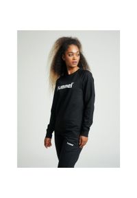 Bluza do piłki ręcznej damska Hummel Go Cotton Logo Sweatshirt Woman. Kolor: czarny