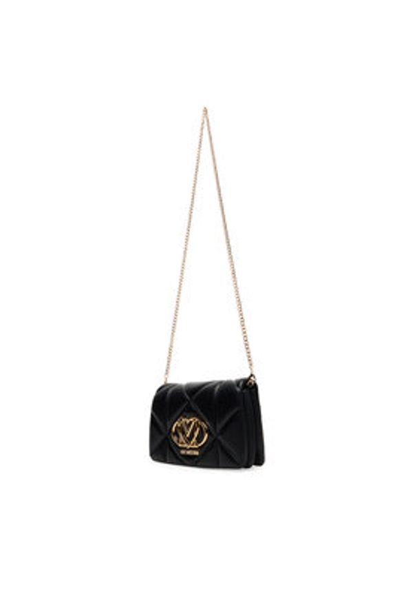 Love Moschino - LOVE MOSCHINO Torebka JC4043PP1NLC0000 Czarny. Kolor: czarny. Materiał: skórzane