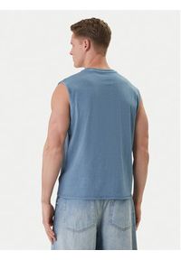 Guess Jeans Tank top M6GPB2 K8FQ4 Niebieski Regular Fit. Kolor: niebieski. Materiał: bawełna #4