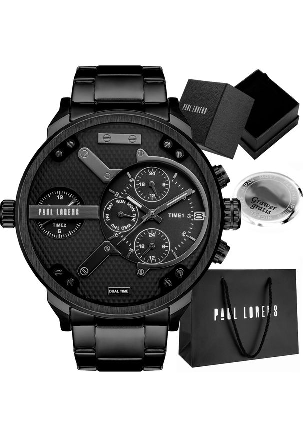 Zegarek męski Paul Lorens DIEZELI-PROF Z GRAWEREM