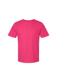 GILDAN - Koszulka Unisex Dla Dorosłych Softstyle Midweight. Kolor: różowy. Materiał: bawełna. Sport: turystyka piesza