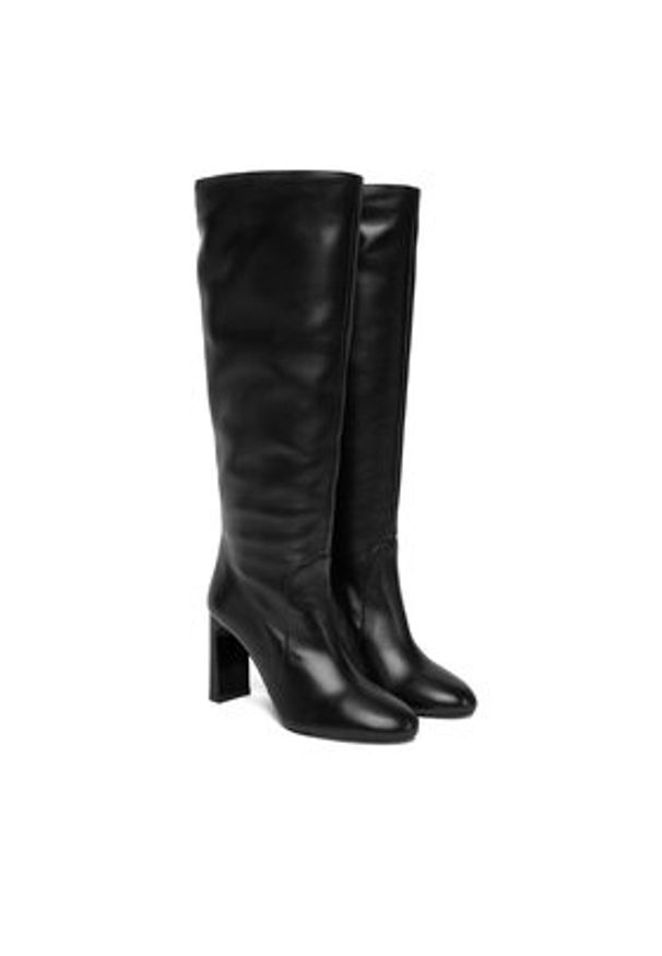 Stuart Weitzman Kozaki Babette Turbo SL545 Czarny. Kolor: czarny. Materiał: skóra