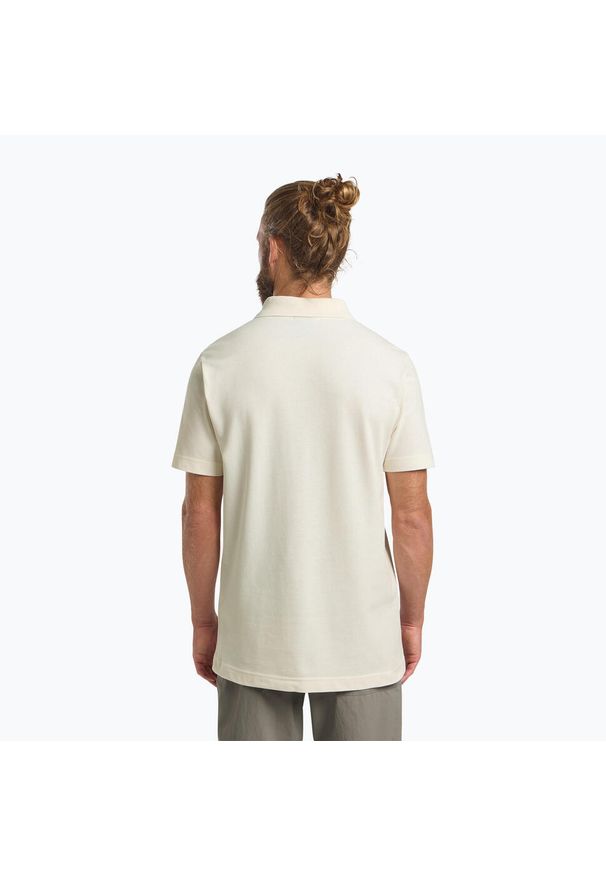 Koszulka polo męska Jack Wolfskin Essential. Typ kołnierza: polo. Kolor: beżowy