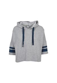 Urban Classics - Bluza damska z kapturem Urban Classic taped leeve. Typ kołnierza: kaptur. Kolor: niebieski, szary, wielokolorowy #1