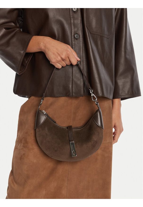 Polo Ralph Lauren Torebka 428929801004 Brązowy. Kolor: brązowy. Materiał: skórzane, zamszowe