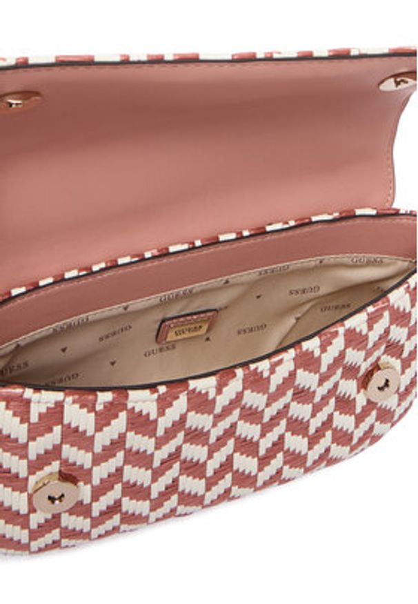 Guess Torebka Tessi HWWG76 91190 Różowy ciemny. Kolor: różowy. Materiał: skórzane