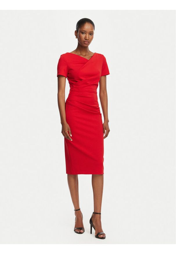 Rinascimento Sukienka koktajlowa CFC0129420003 Czerwony Slim Fit. Kolor: czerwony. Materiał: syntetyk. Styl: wizytowy
