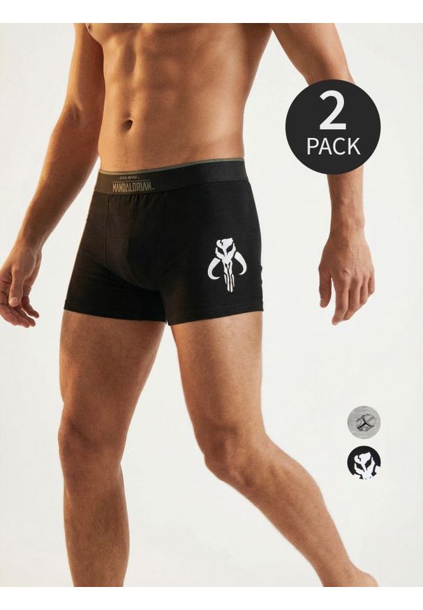 Sinsay - Bawełniane bokserki Classic 2 pack Star Wars - wielobarwny. Materiał: bawełna. Wzór: motyw z bajki