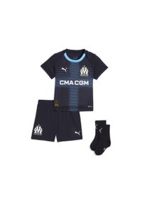 Puma - Strój wyjazdowy Olympique Marsylia 25/26 dla małych dzieci PUMA. Kolor: niebieski. Materiał: dresówka. Styl: sportowy