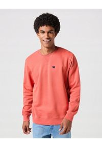 Wrangler - MESKA BLUZA WRANGLER SIGN OFF CREW BURNT SIENNA 112350536
