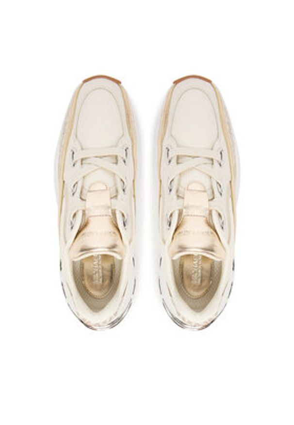 MICHAEL Michael Kors Sneakersy Toni 43T5TRFS2B Beżowy. Kolor: beżowy. Materiał: materiał