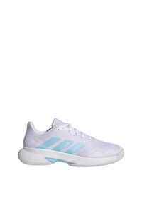 Adidas - CourtJam Control Tennis Shoes. Kolor: biały, niebieski, wielokolorowy. Materiał: materiał. Sport: turystyka piesza #1