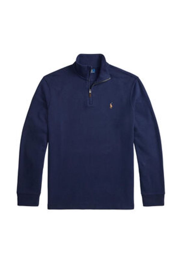 Polo Ralph Lauren Sweter 710P07411005 Granatowy Regular Fit. Typ kołnierza: polo. Kolor: niebieski. Materiał: bawełna