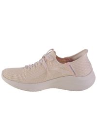 skechers - Damskie ULTRA FLEX 3.0 BRILLIANT PATH Slip-On Beżowy. Zapięcie: bez zapięcia. Kolor: beżowy. Sport: turystyka piesza
