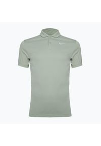 Koszulka tenisowa męska Nike Court Dri-Fit Polo Solid. Typ kołnierza: polo. Kolor: zielony. Technologia: Dri-Fit (Nike). Sport: tenis