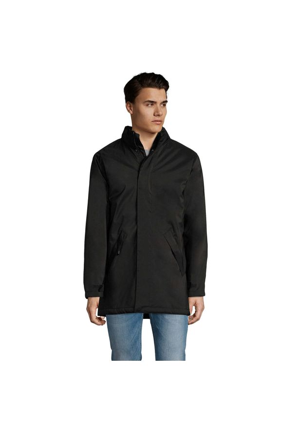 SOL'S - Kurtka Unisex Dla Dorosłych Robyn Z Wyściełaną Podszewką. Kolor: czarny. Sport: turystyka piesza