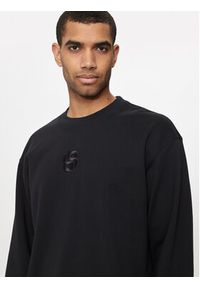 BOSS - Boss Bluza Soleri 10 50514903 Czarny Relaxed Fit. Kolor: czarny. Materiał: bawełna