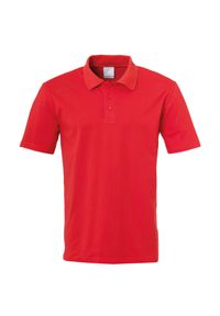 UHLSPORT - Polo Uhlsport Essential. Typ kołnierza: polo. Kolor: czerwony. Materiał: polar